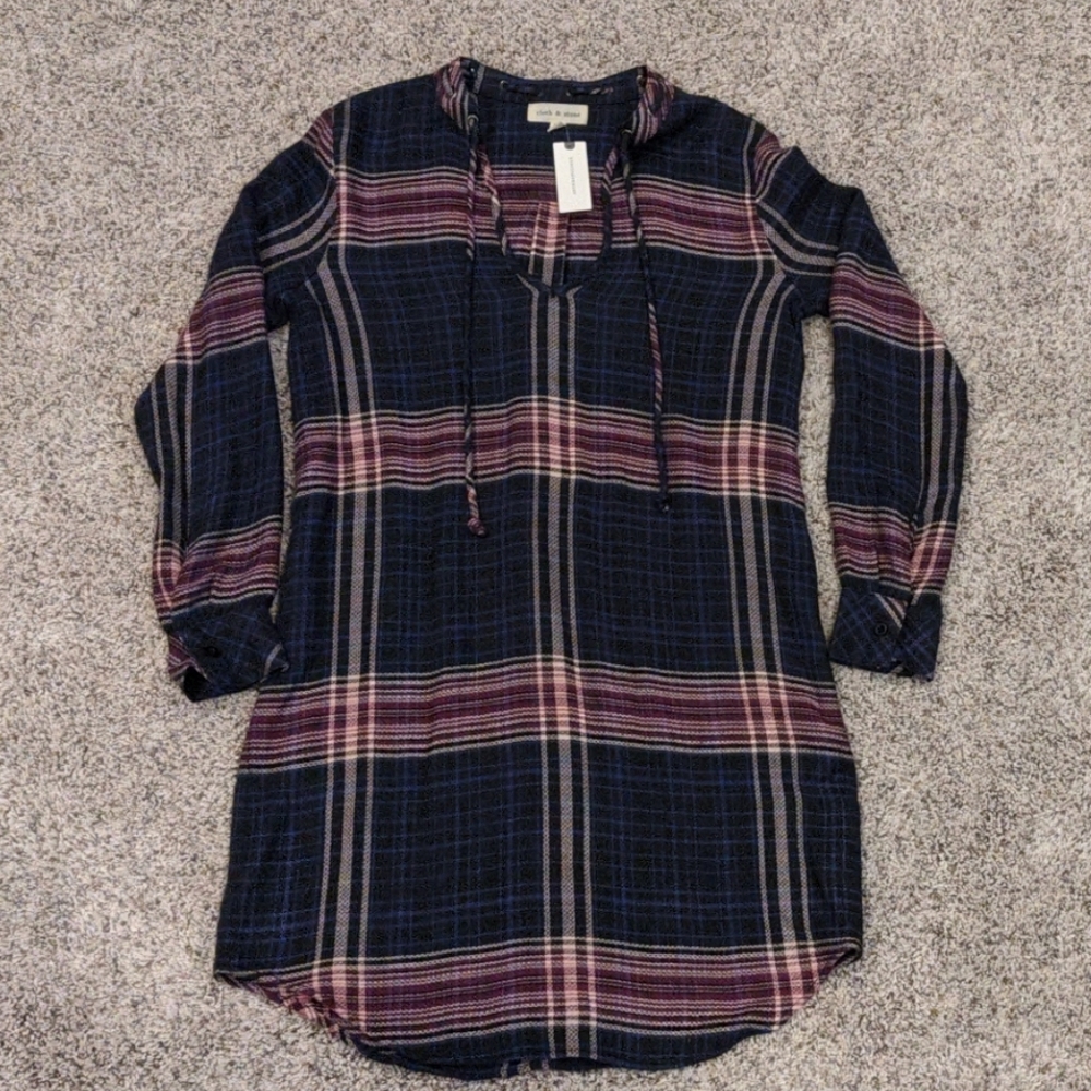 Cloth and Stone plaid dress